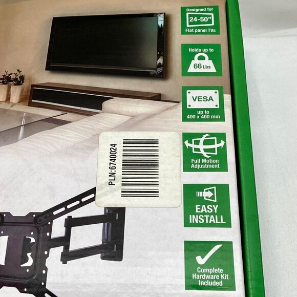 TV Wall Mount GPX Full Motion Flat Panel TV Mount Tilt, Swivel, Extend Brand New - Picture 7 of 7
